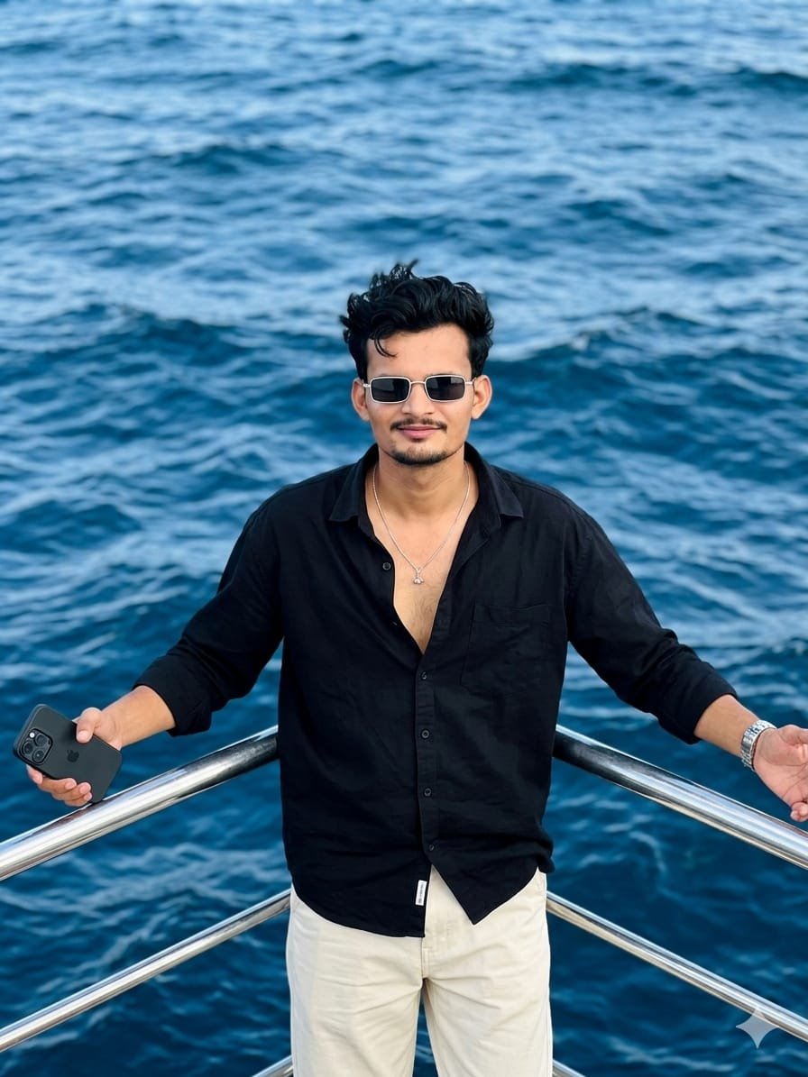 Black Outfit, Blue Ocean